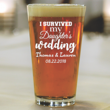 I Survived | Personalized 16oz Pint Glass